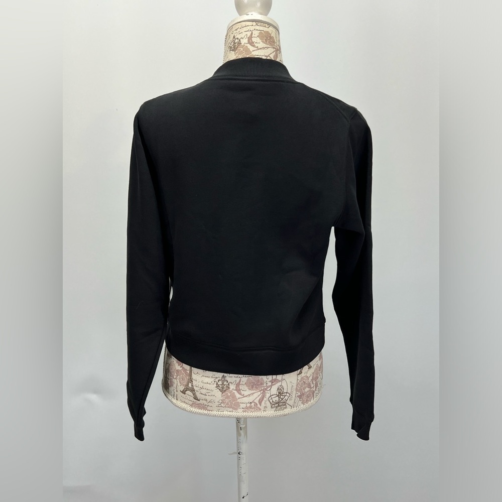 Human Habit Black Graphic Patchwork Crew Neck Swe… - image 2